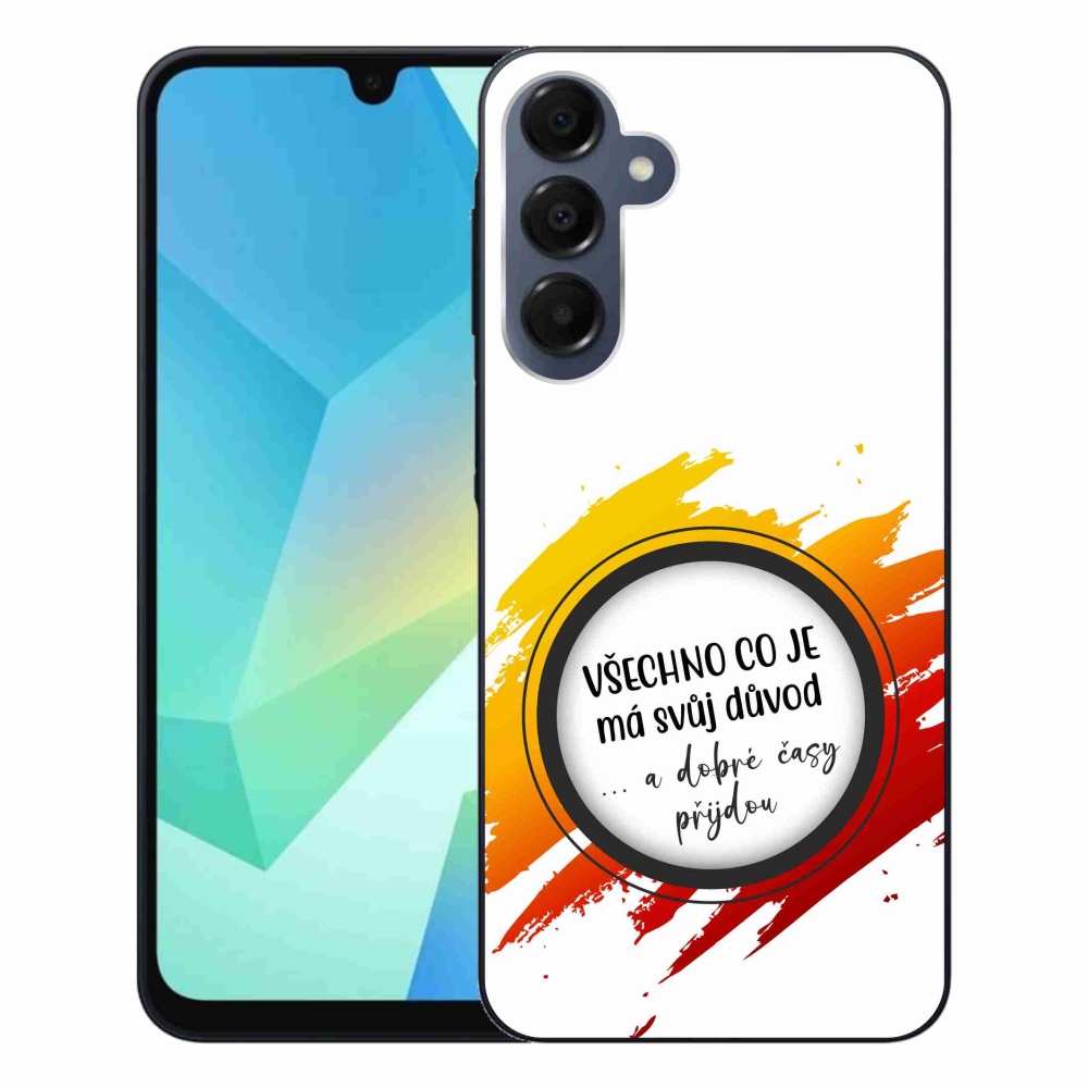 Gelový kryt mmCase na Samsung Galaxy A16 4G/5G - citát 3 bílé pozadí