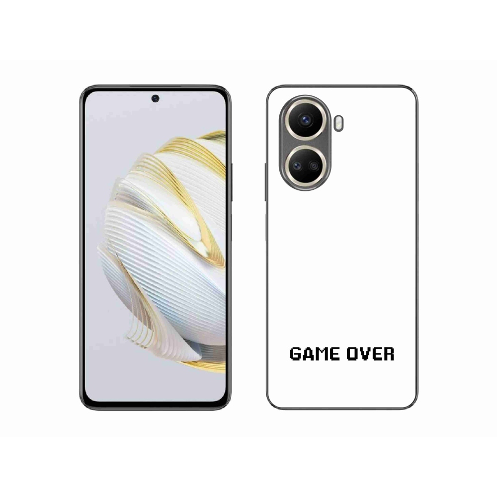 Gelový kryt mmCase na Huawei Nova 10 SE - game over bílé pozadí