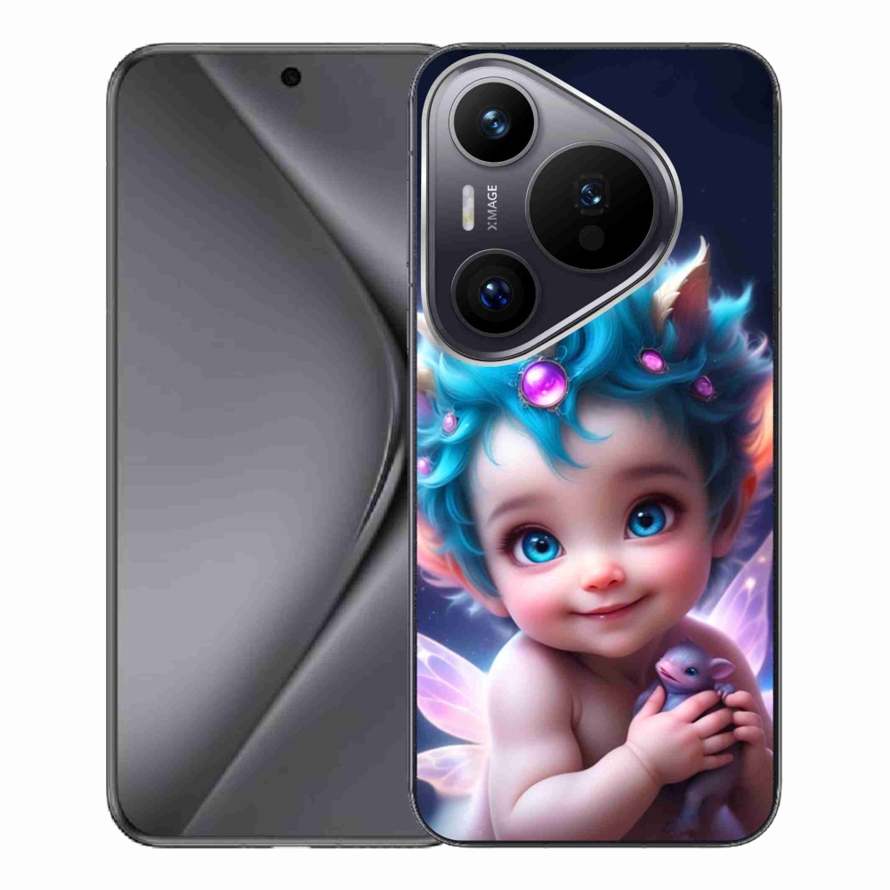 Gelový kryt mmCase na Huawei Pura 70 Pro - dítě s motýlími křídly