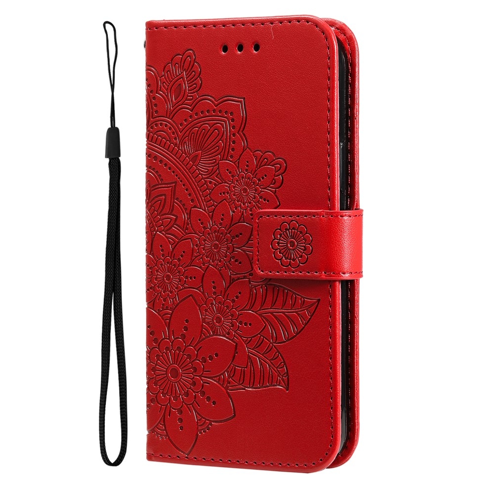 Mandala knížkové pouzdro na Samsung Galaxy A36 5G - červené