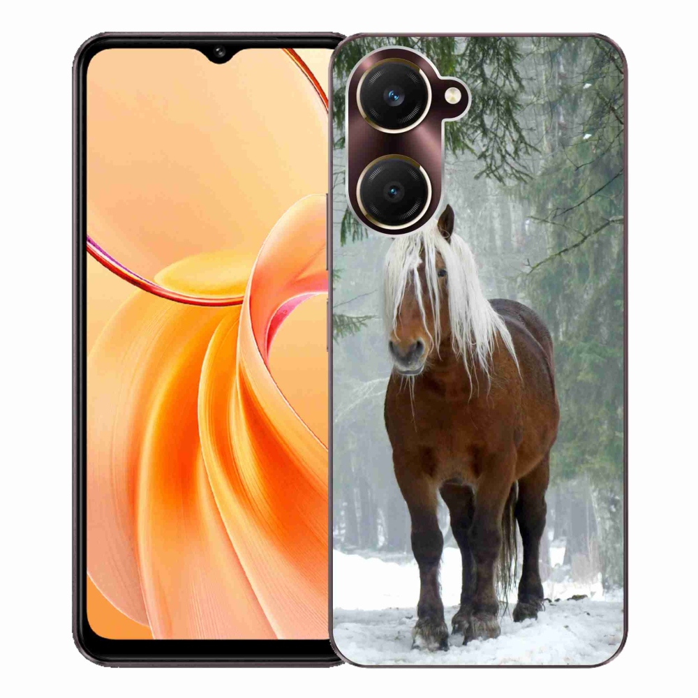 Gelový kryt mmCase na Vivo Y28s 5G - kůň v lese