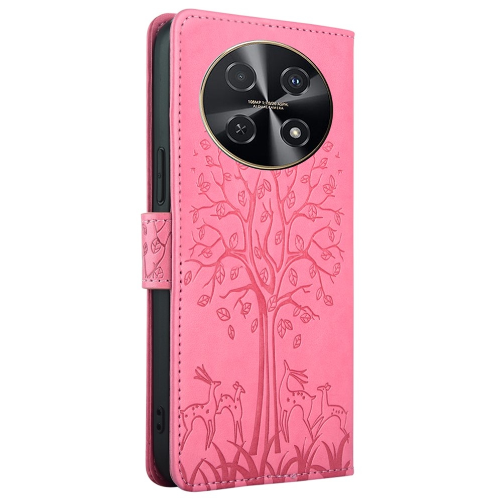 Tree knížkové pouzdro na Huawei Nova 12i - růžové