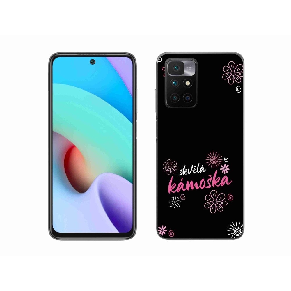 Gelový kryt mmCase na Xiaomi Redmi 10/Redmi 10 (2022) - skvělá kámoška černé pozadí
