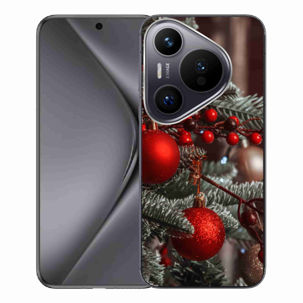 Gelový kryt mmCase na Huawei Pura 70 Pro - vánoční ozdoby 2