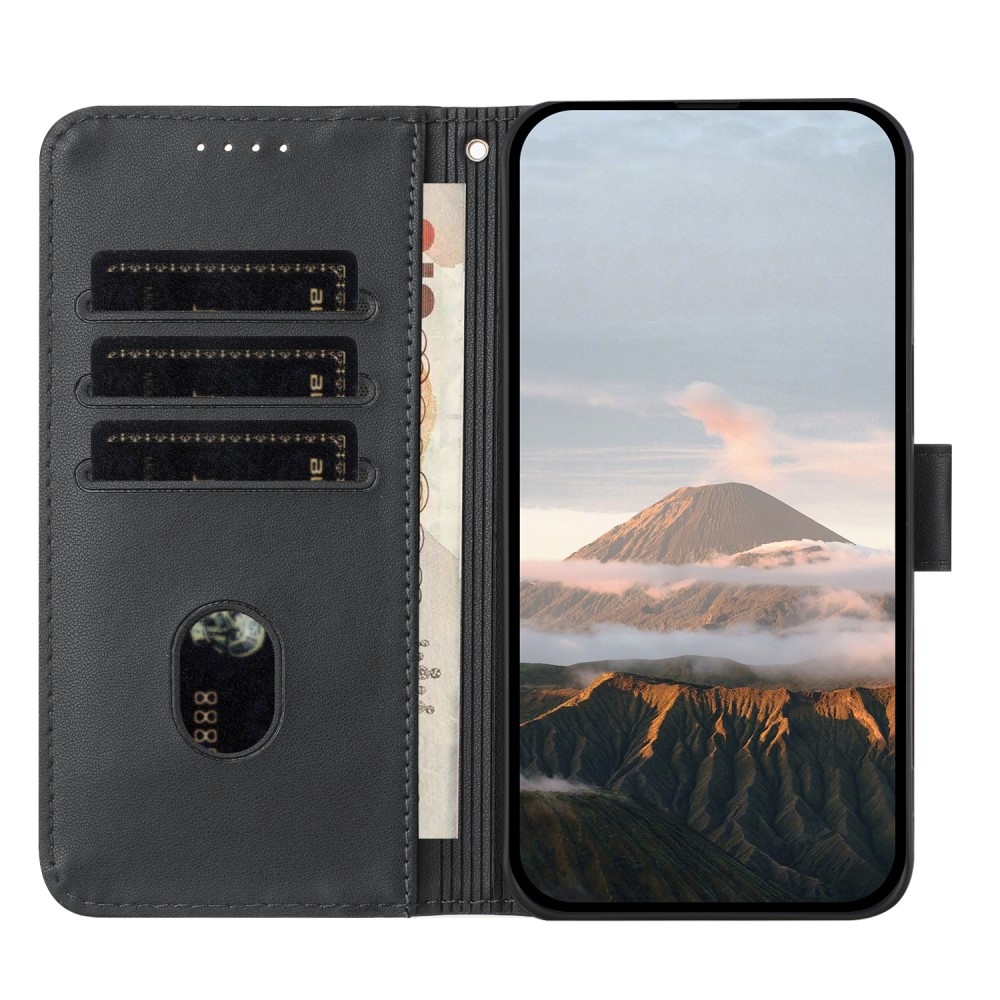 Triangles knížkové pouzdro na Realme 14 5G - černé