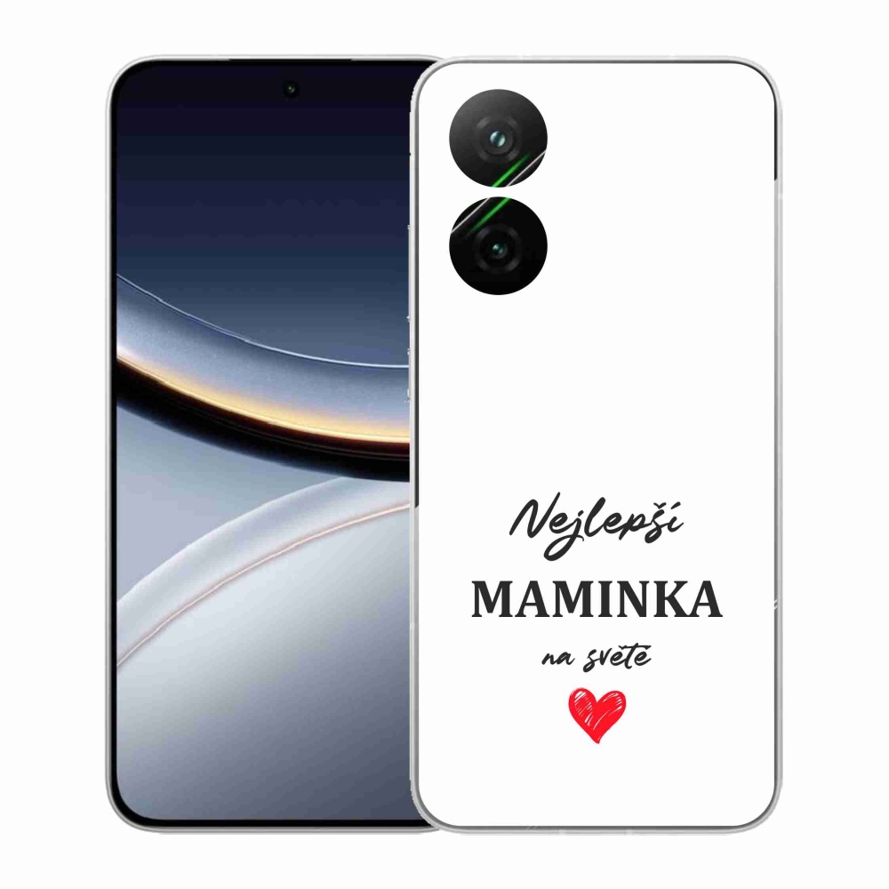 Gelový kryt mmCase na Xiaomi Poco F7 5G - nejlepší maminka 1 bílé pozadí