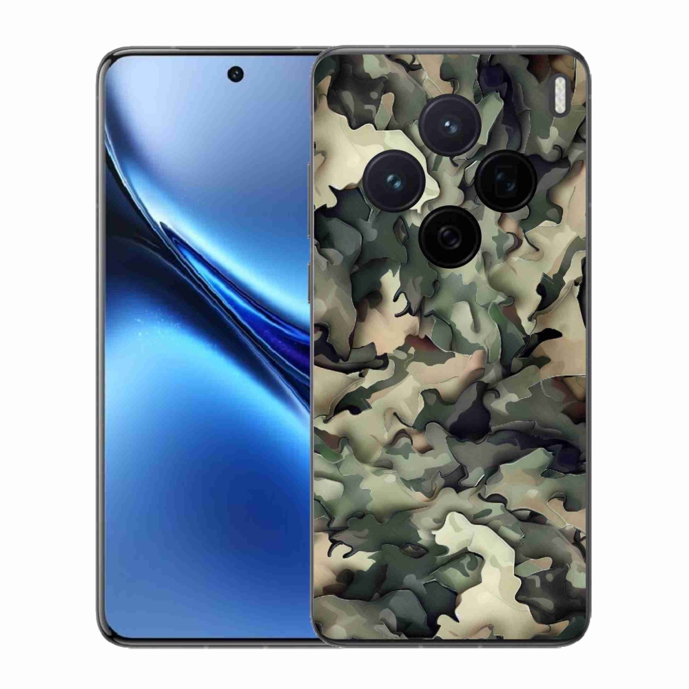 Gelový kryt mmCase na Vivo X200 5G - maskáčový vzor 9