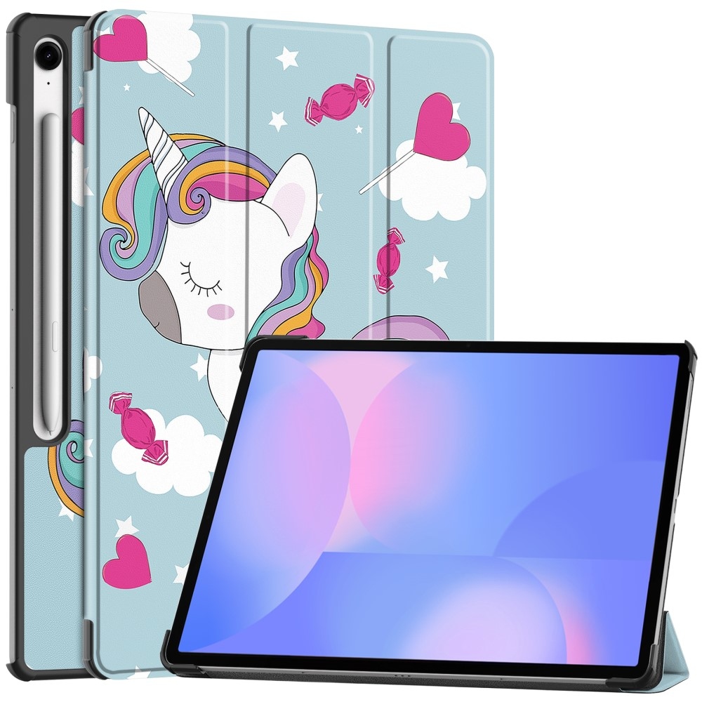 Patte chytré zavírací pouzdro na Samsung Galaxy Tab S10 FE+ - jednorožec