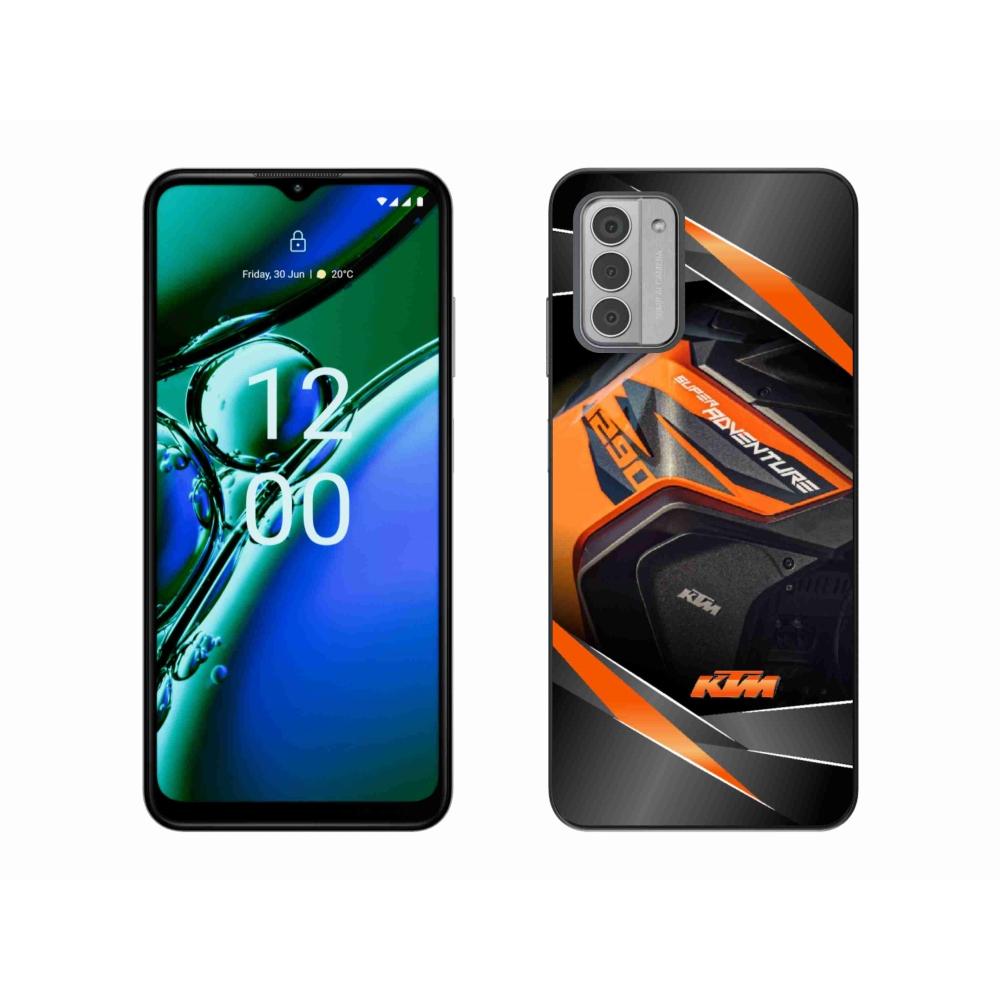 Gelový kryt mmCase na Nokia G42 - motorka ktm