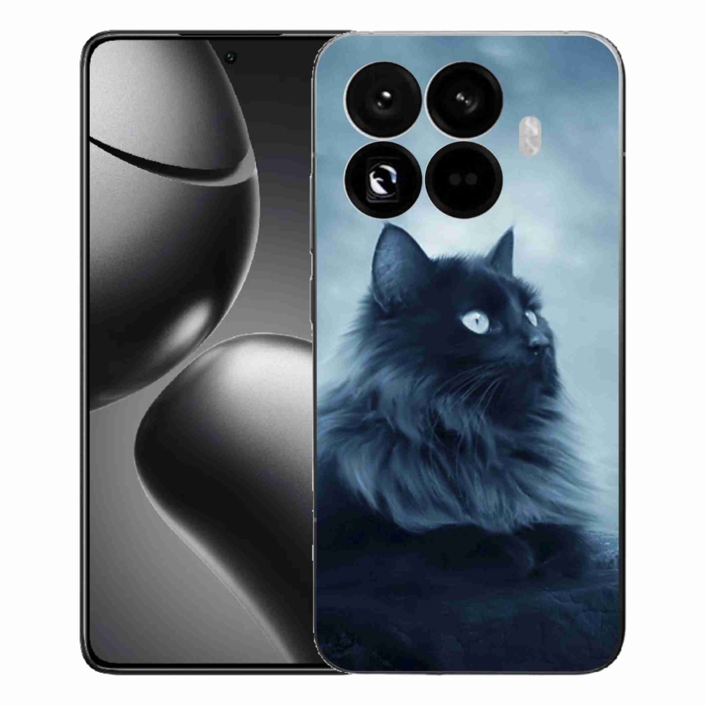 Gelový kryt mmCase na Xiaomi 15T Pro - černá kočka 1