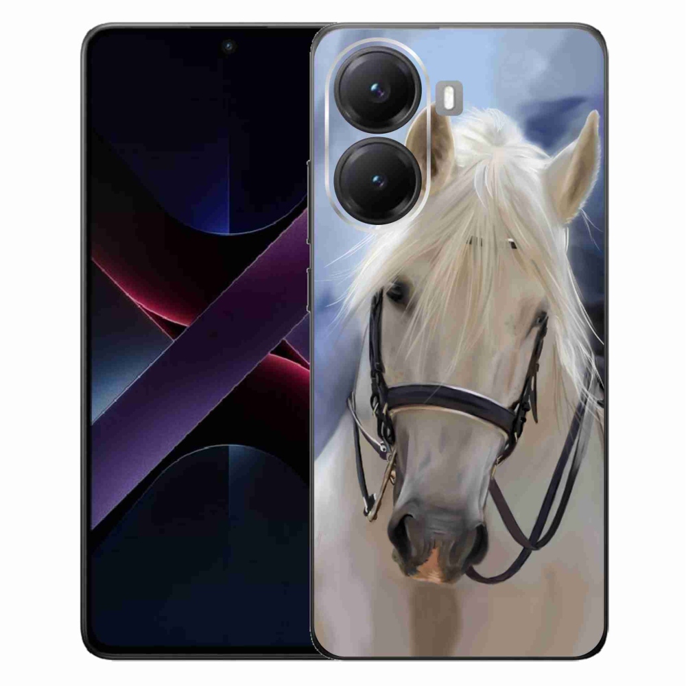 Gelový kryt mmCase na Xiaomi Poco X7 Pro 5G - bílý kůň