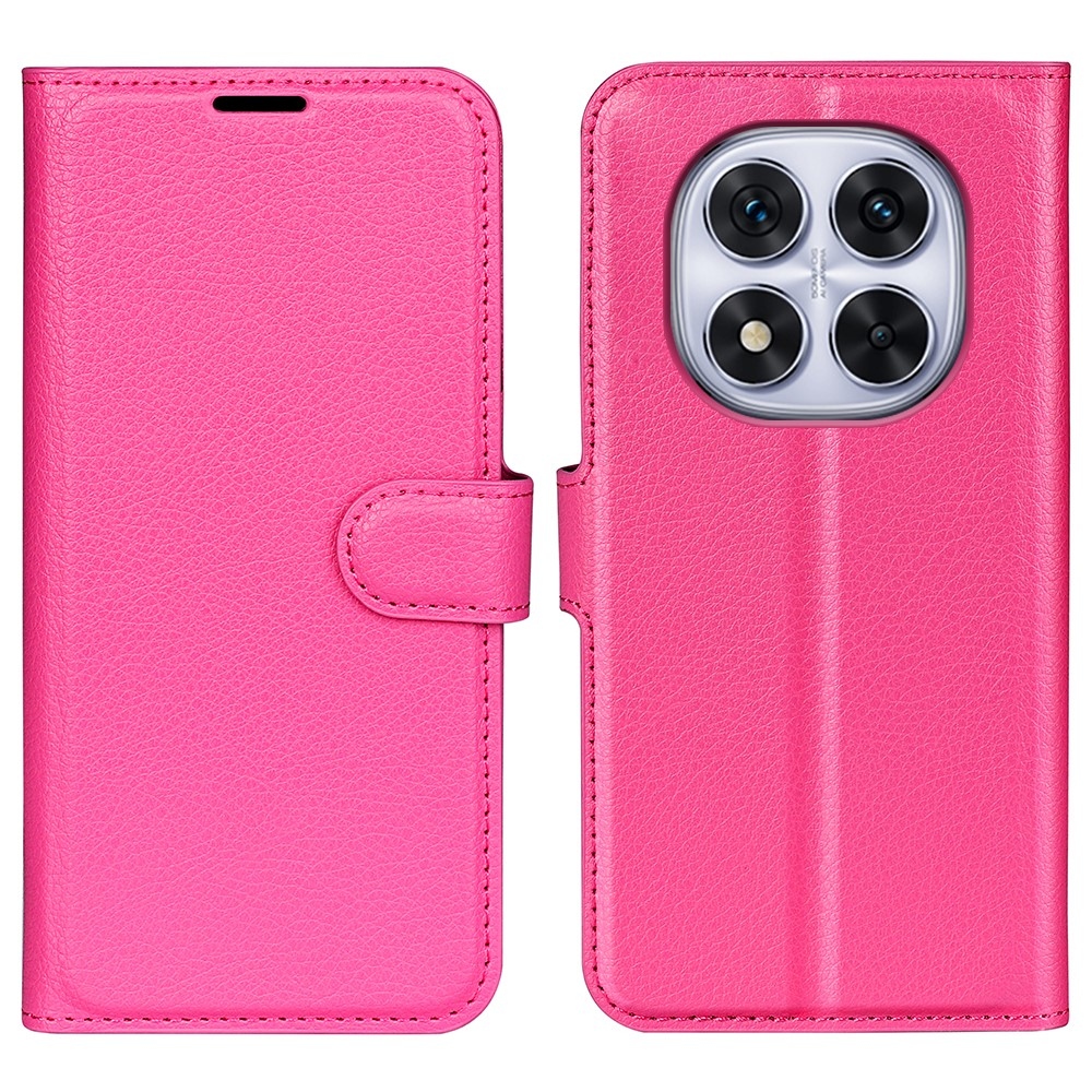 Litchi knížkové pouzdro na Xiaomi Redmi Note 14 Pro 5G/Poco X7 5G - rose
