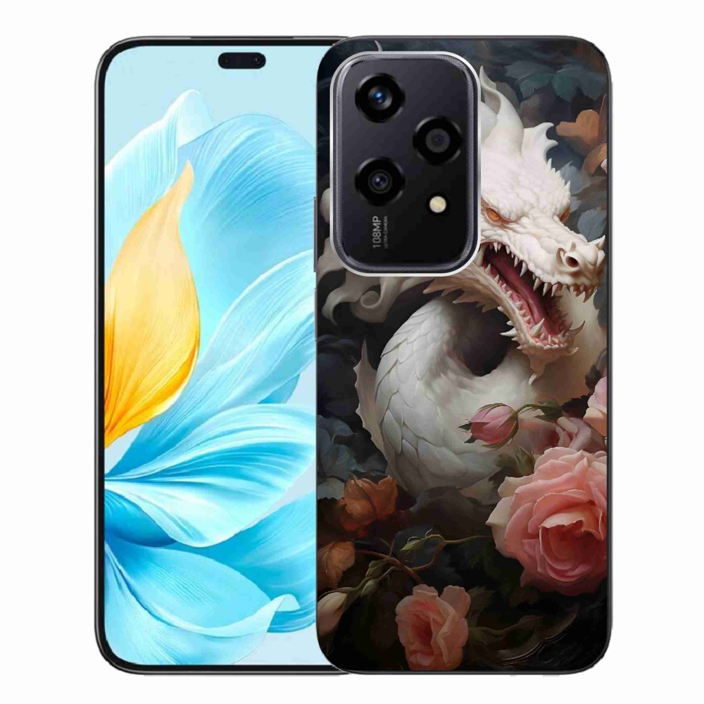Gelový kryt mmCase na Honor 200 Lite 5G - bílý drak