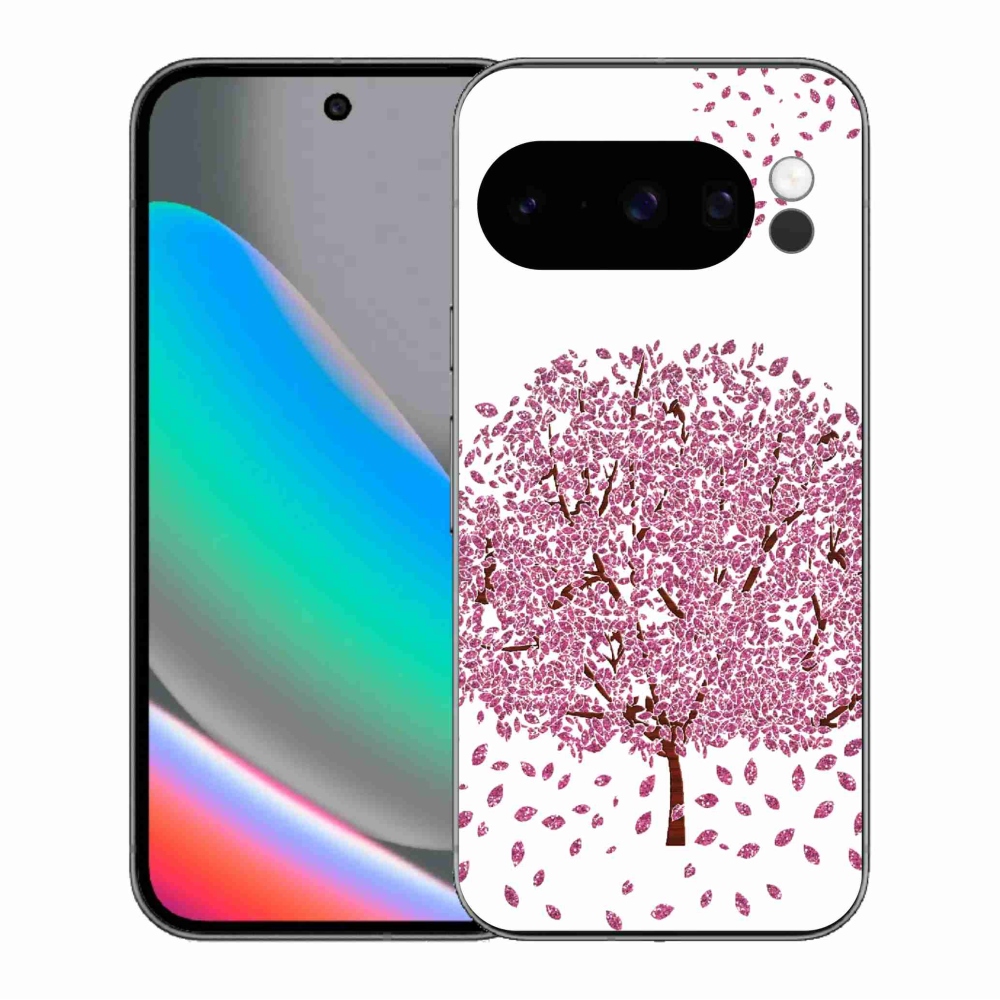 Gelový kryt mmCase na Google Pixel 10 Pro - kreslený strom s listy
