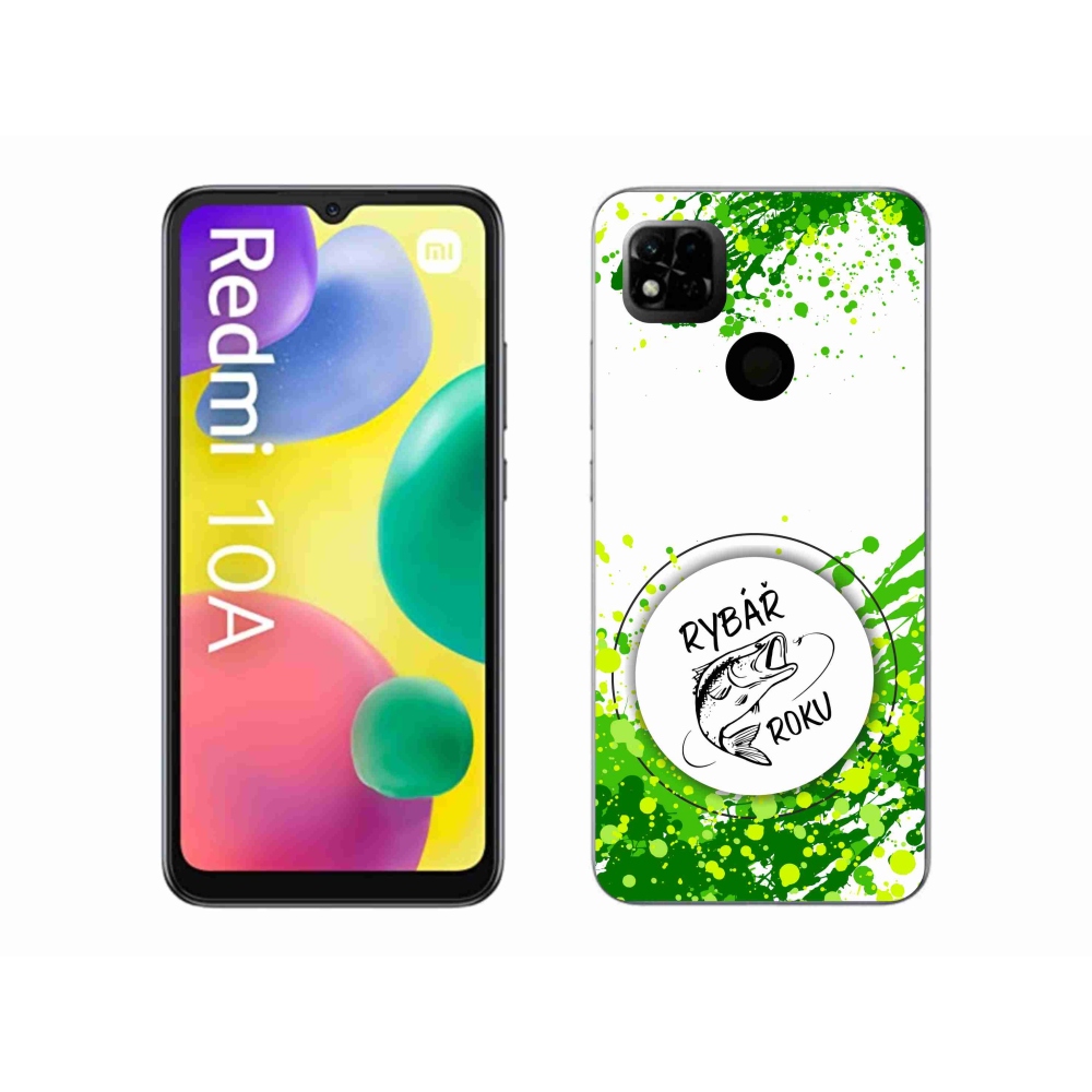 Gelový kryt mmCase na Xiaomi Redmi 10A - rybář roku bílé pozadí
