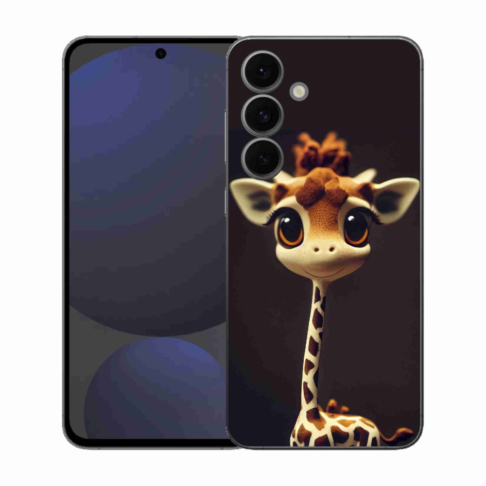 Gelový kryt mmCase na Samsung Galaxy S25 FE - malá žirafa