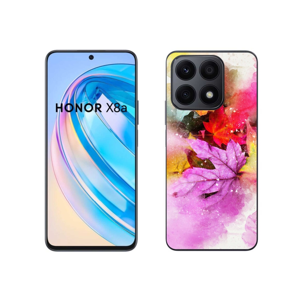 Gelový kryt mmCase na Honor X8a - barevné listy