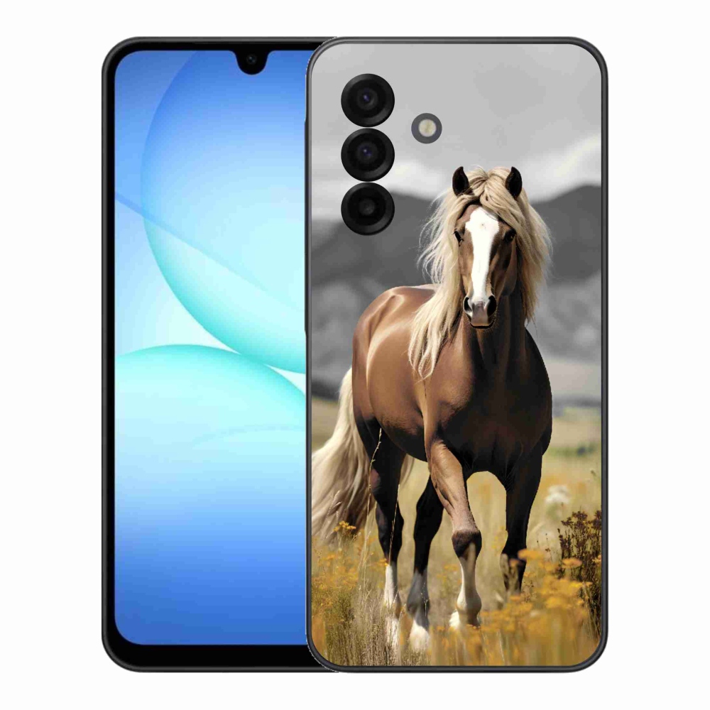 Gelový kryt mmCase na Samsung Galaxy A17 5G - hnědý kůň 1