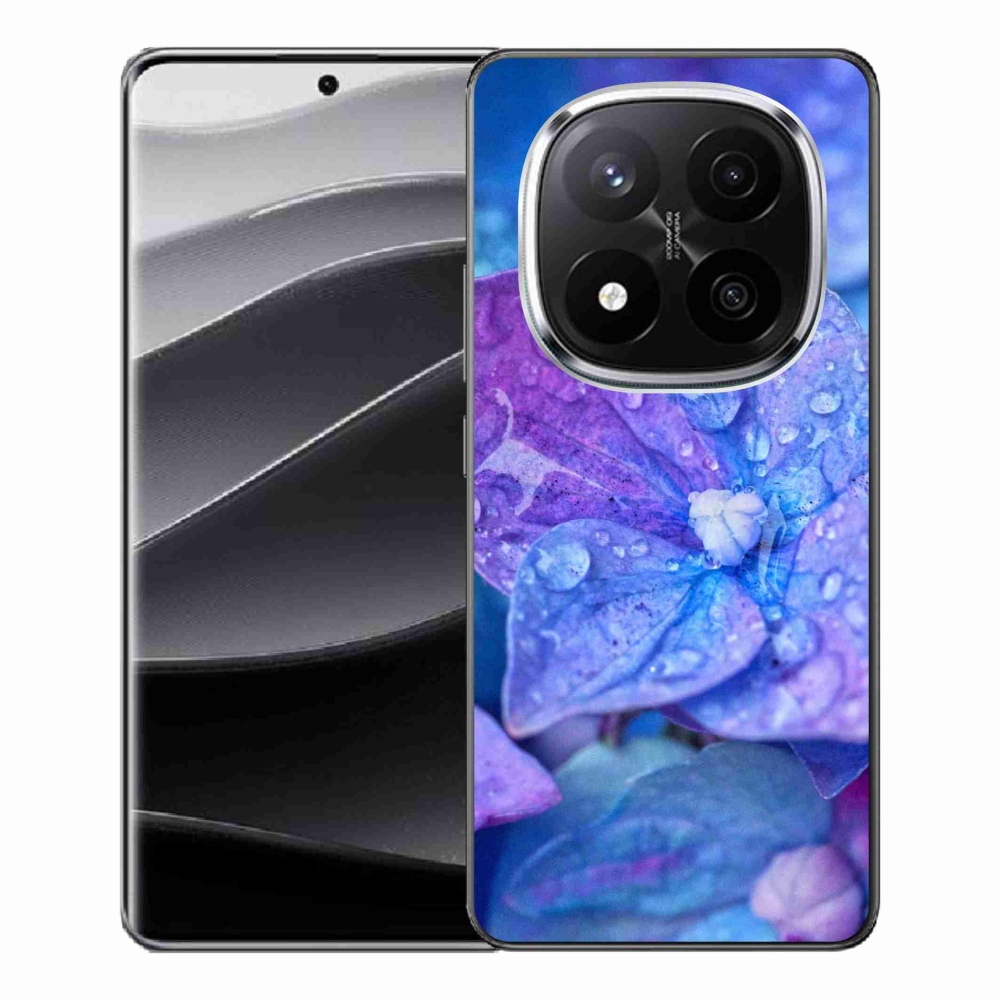 Gelový kryt mmCase na Xiaomi Redmi Note 14 Pro+ 5G - fialový květ