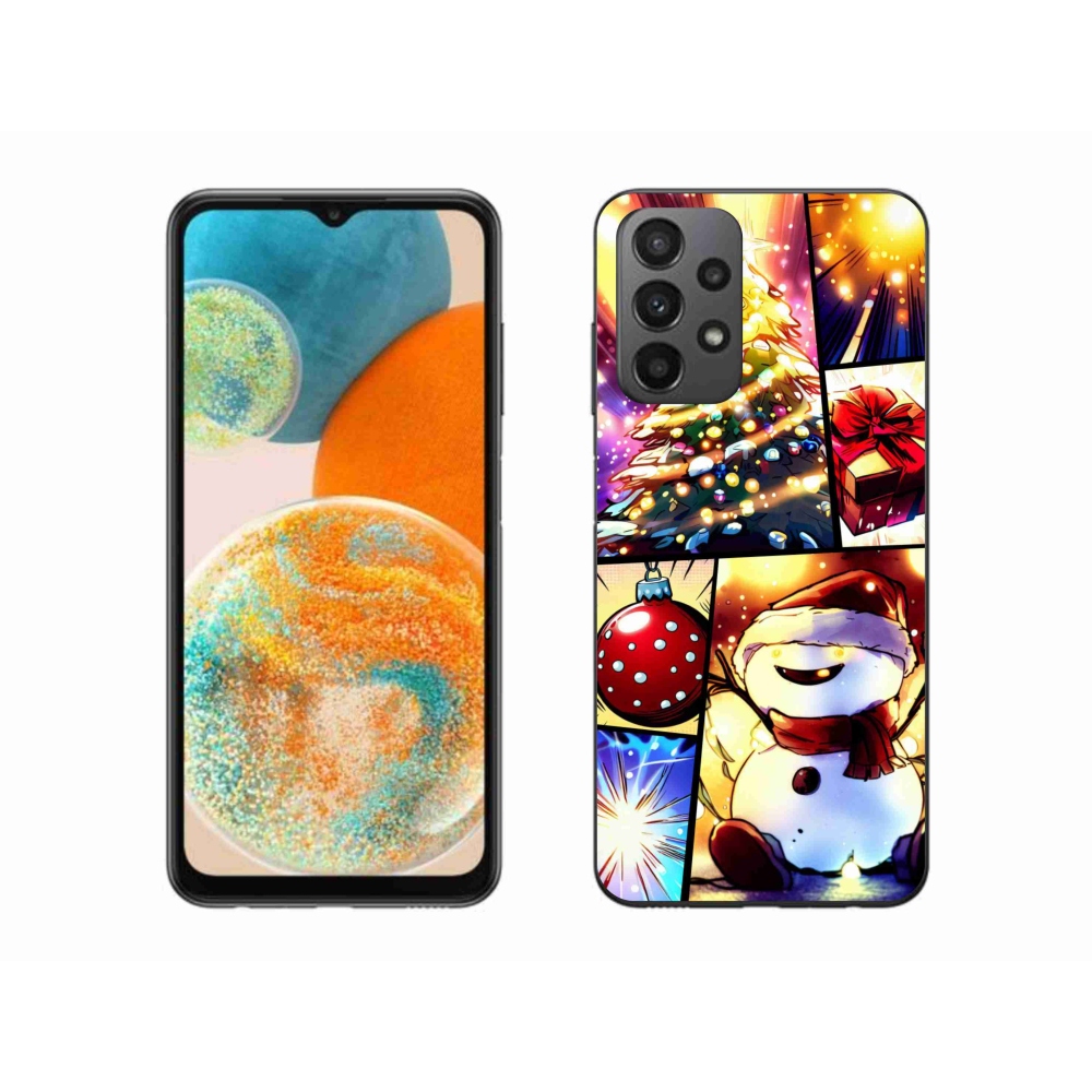 Gelový kryt mmCase na Samsung Galaxy A23 4G/5G - vánoční motivy 1