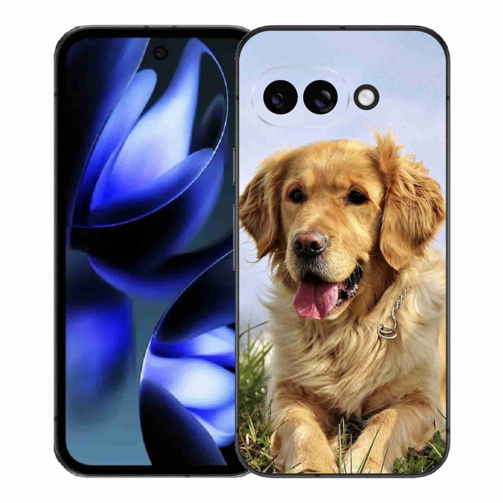 Gelový kryt mmCase na Google Pixel 9a - zlatý retrívr