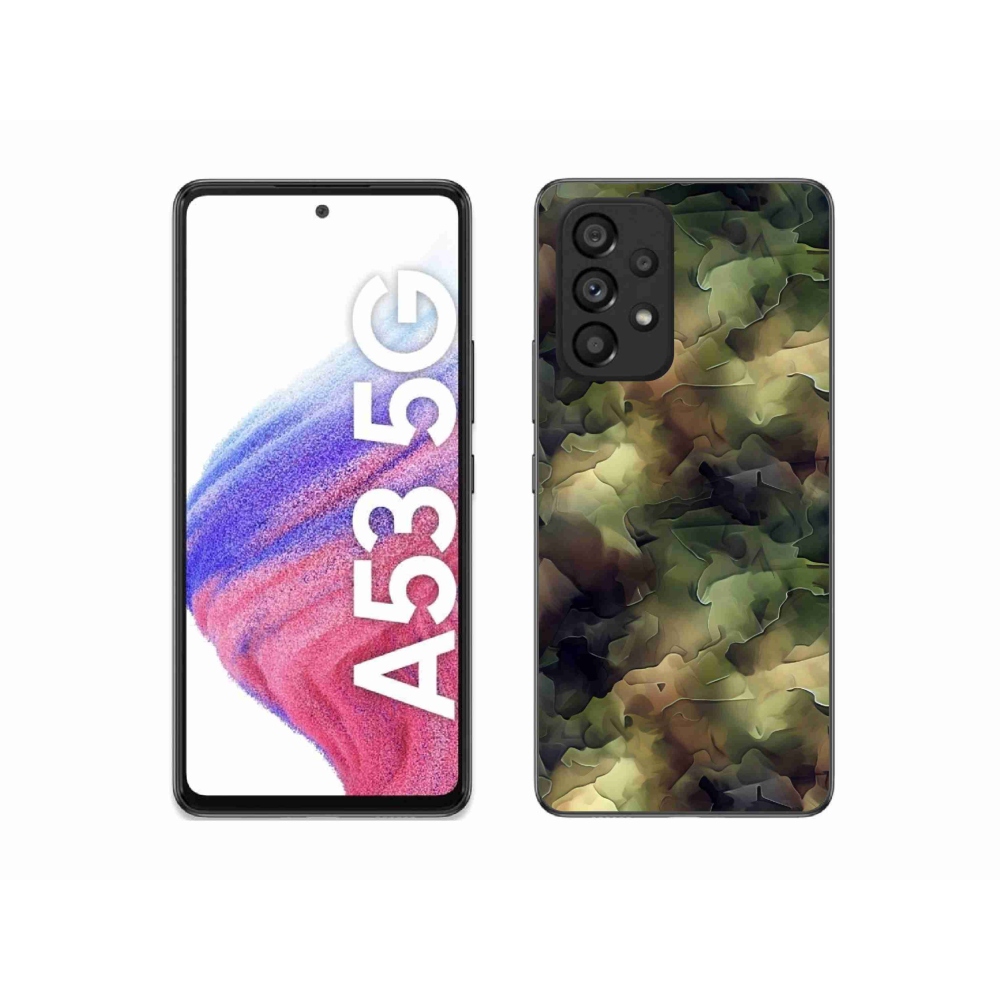 Gelový kryt mmCase na Samsung Galaxy A53 5G - maskáčový vzor 10