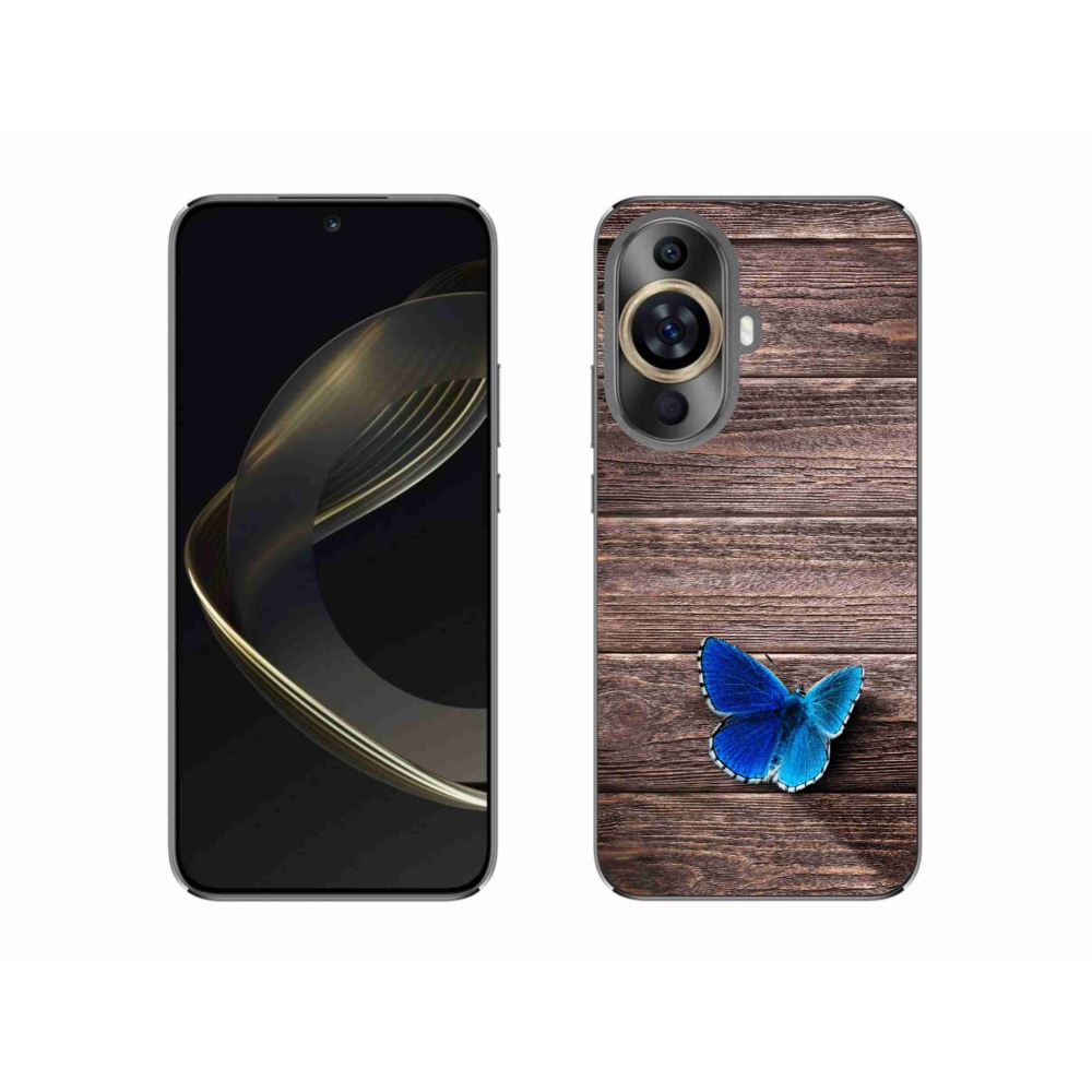 Gelový kryt mmCase na Huawei Nova 11 - modrý motýl 1