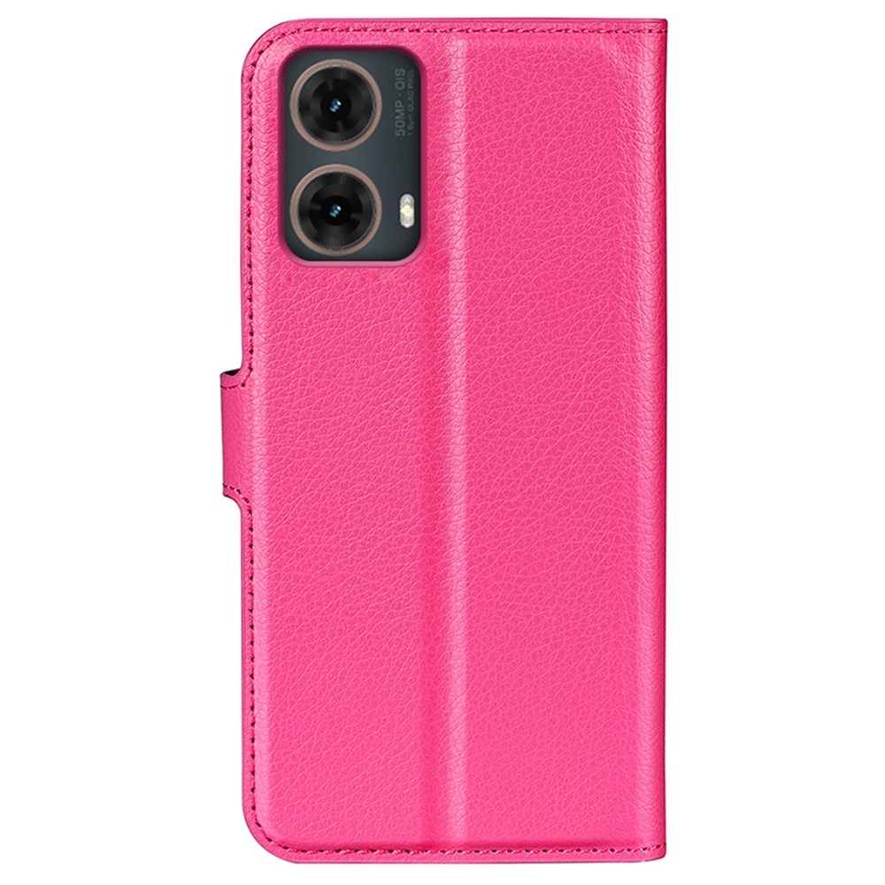 Litchi knížkové pouzdro na Motorola Moto G85 5G - rose
