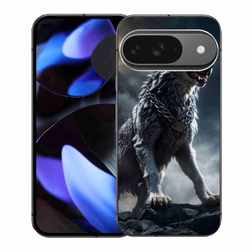 Gelový kryt mmCase na Google Pixel 9/9 Pro - vlk 1