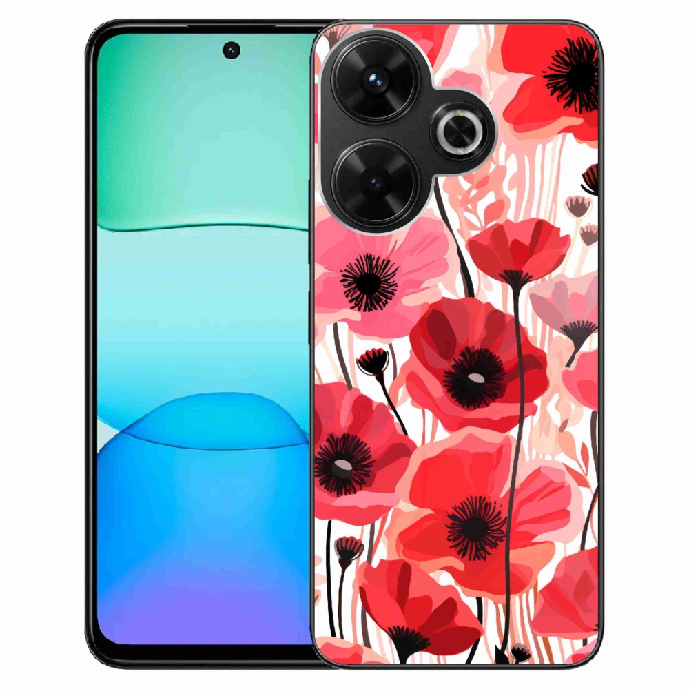 Gelový kryt mmCase na Xiaomi Redmi 13 4G/Poco M6 4G - vlčí mák 1