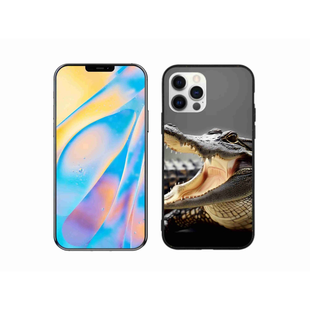 Gelový kryt mmCase na iPhone 12 Pro - krokodýl