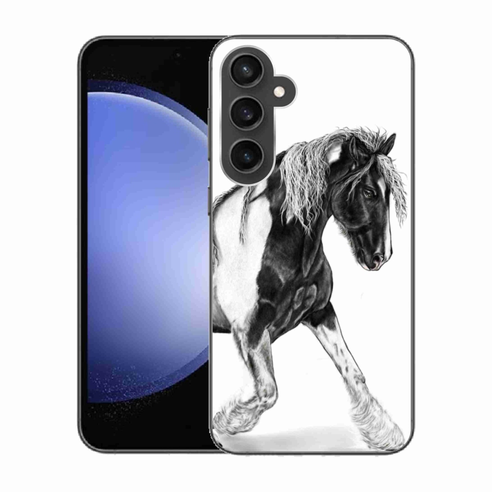 Gelový kryt mmCase na Samsung Galaxy S23 FE - kůň
