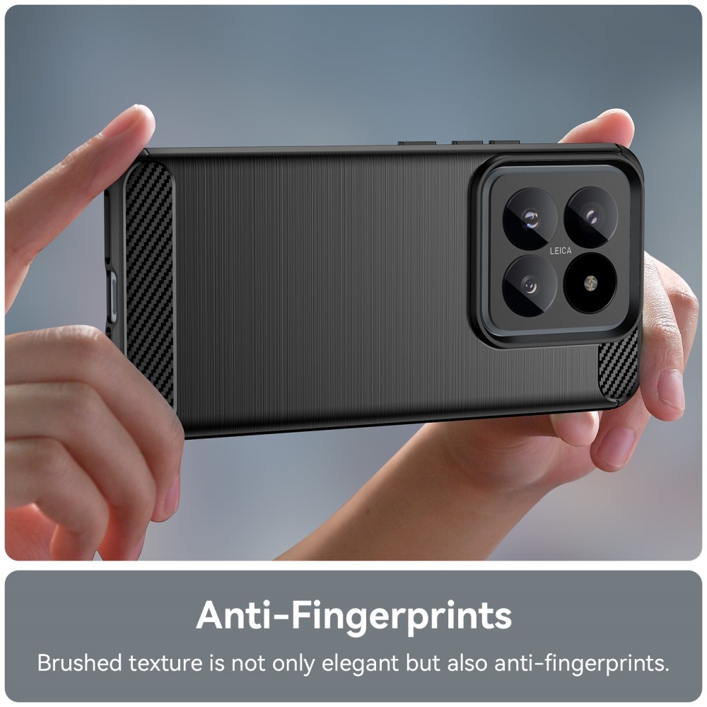 Carbon odolný gelový obal na Xiaomi 14 Pro - černý