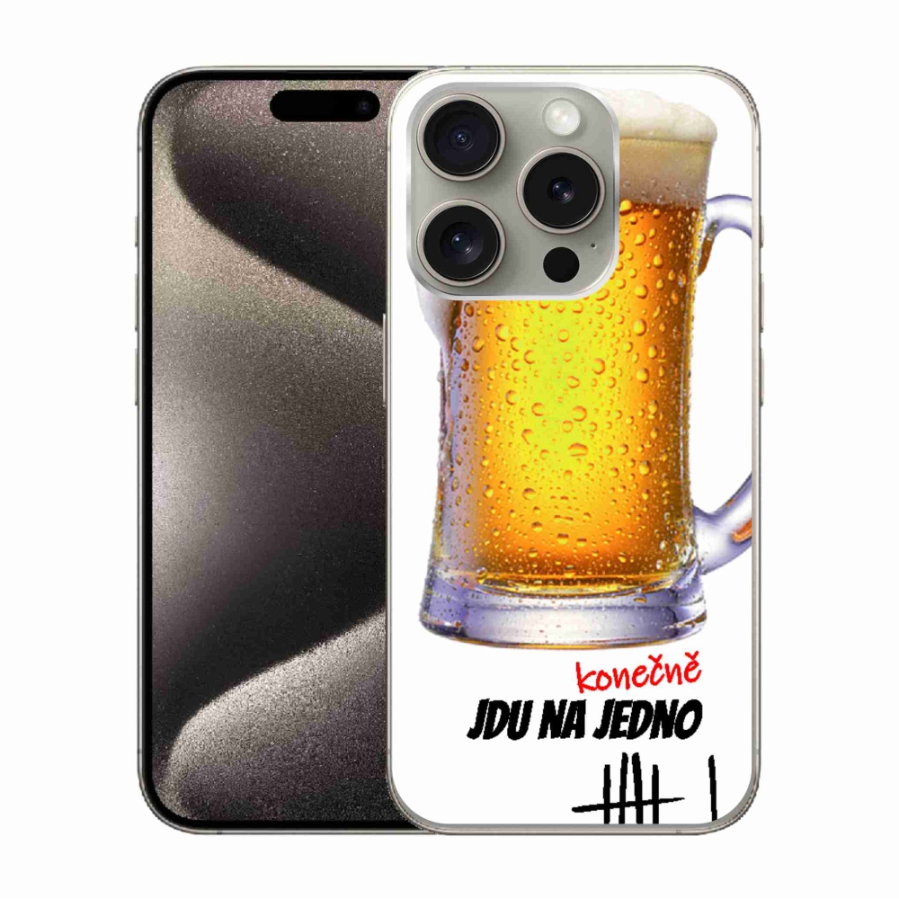 Gelový kryt mmCase na iPhone 15 Pro - jdu na jedno