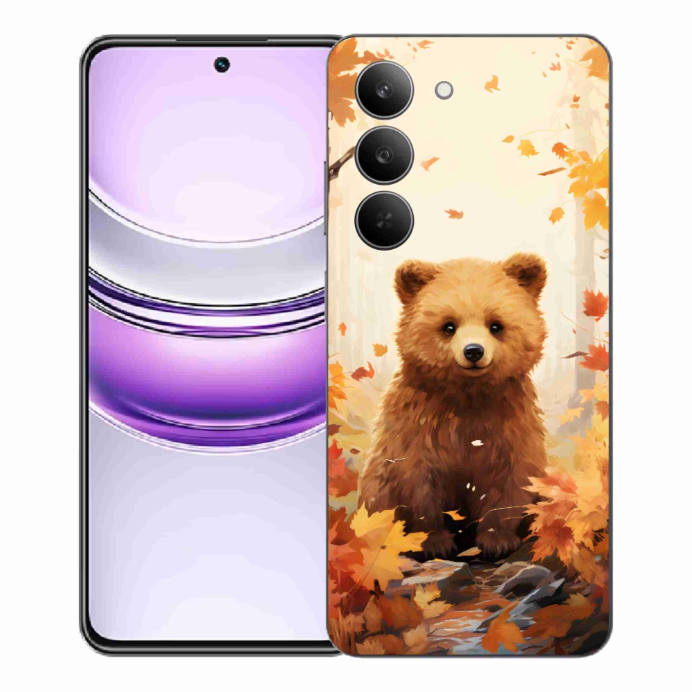 Gelový kryt mmCase na Realme 14x 5G - medvěd v lese