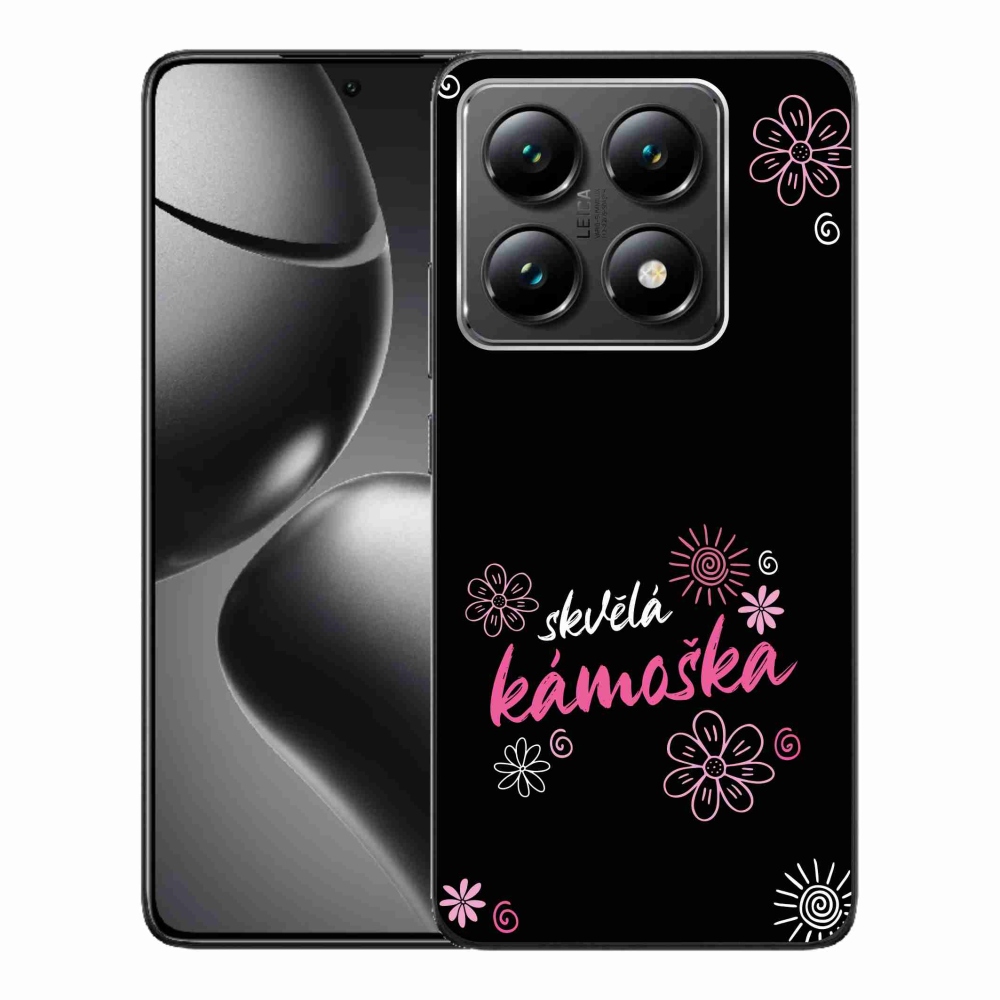 Gelový kryt mmCase na Xiaomi 14T - skvělá kámoška černé pozadí