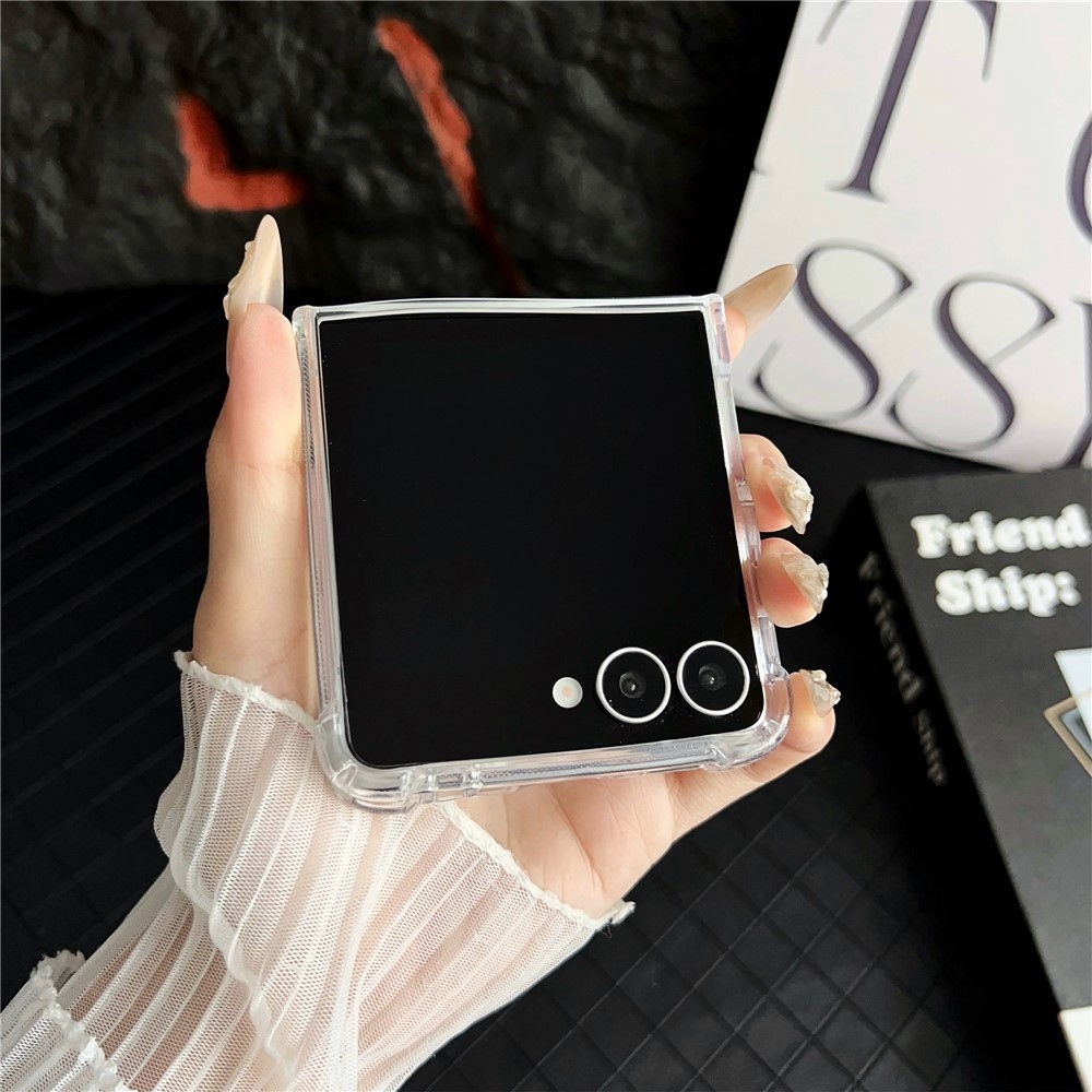 Clear acrylový obal s MagSafe na Samsung Galaxy Z Flip7 5G - průhledný