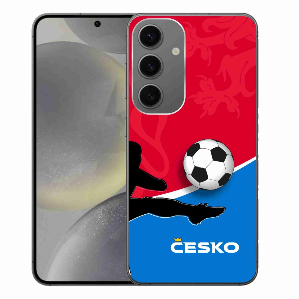 Gelový kryt mmCase na Samsung Galaxy S24+ - fotbal Česko 2