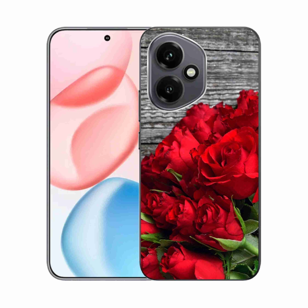 Gelový kryt mmCase na Honor 400 - červené růže