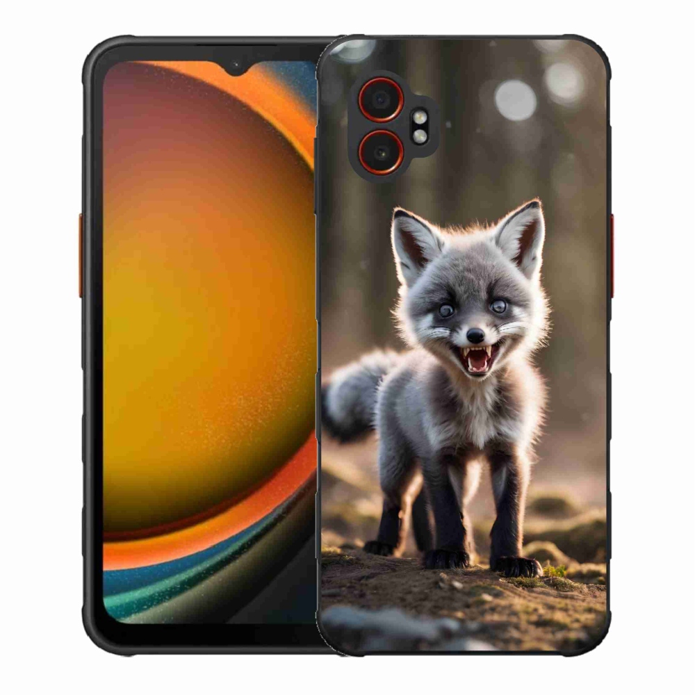 Gelový kryt mmCase na Samsung Galaxy Xcover 7 Pro - rozzuřená liška