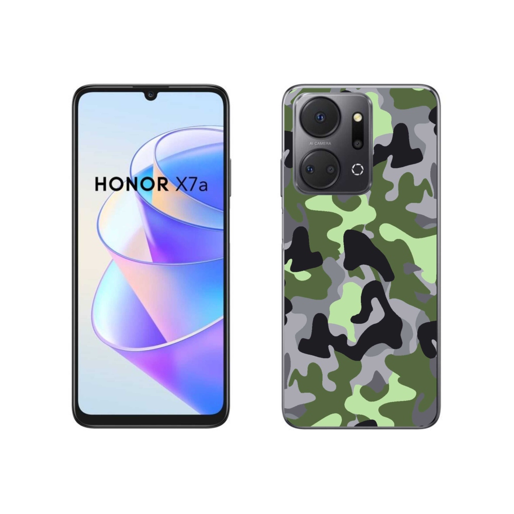 Gelový kryt mmCase na Honor X7a - maskáčový vzor 7