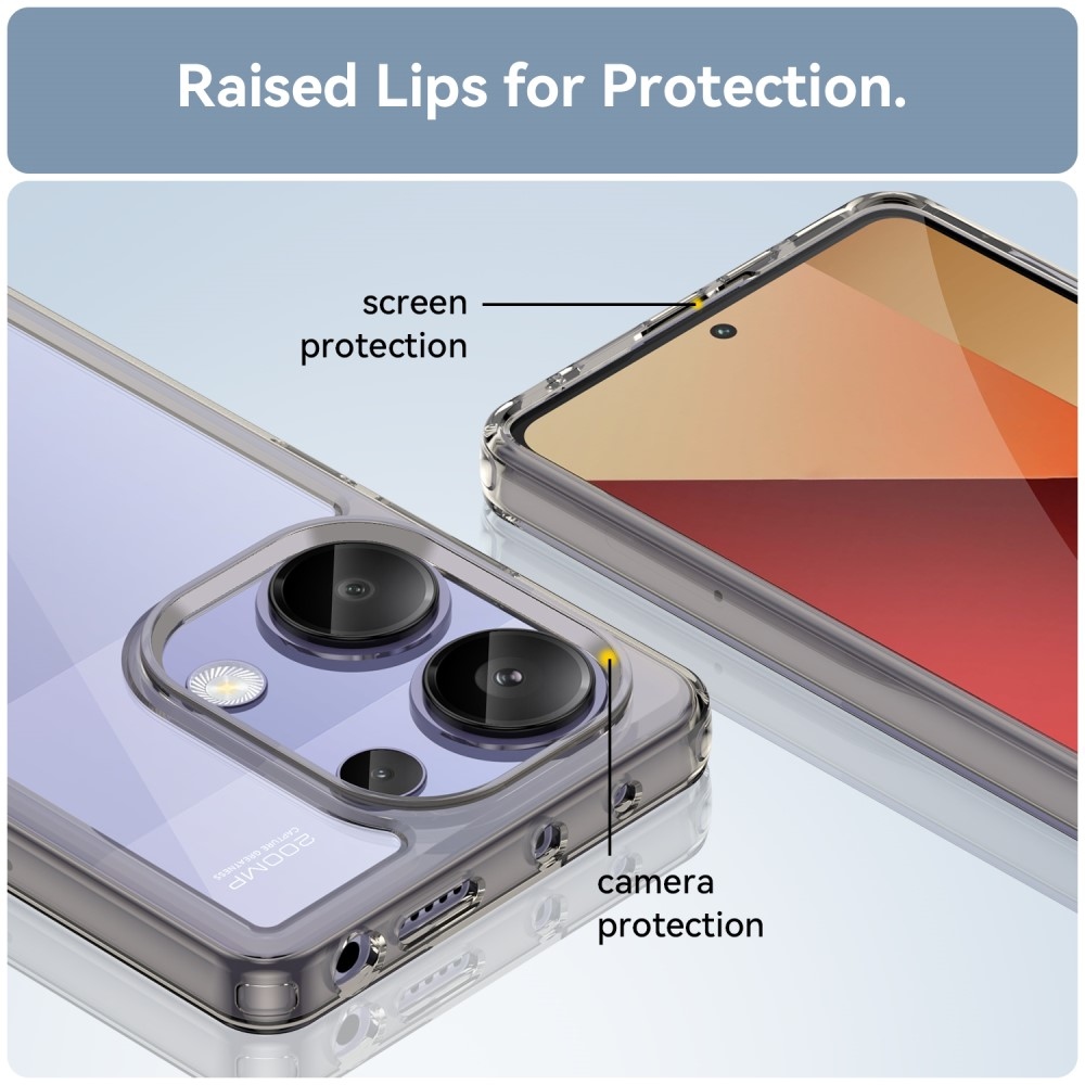 Gelový obal s pevnými zády pro Xiaomi Redmi Note 13 Pro 4G/Poco M6 Pro - šedý