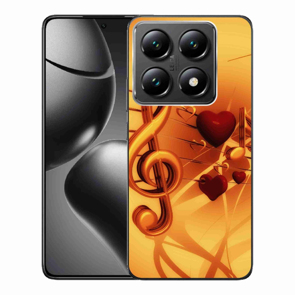 Gelový kryt mmCase na Xiaomi 14T Pro - noty