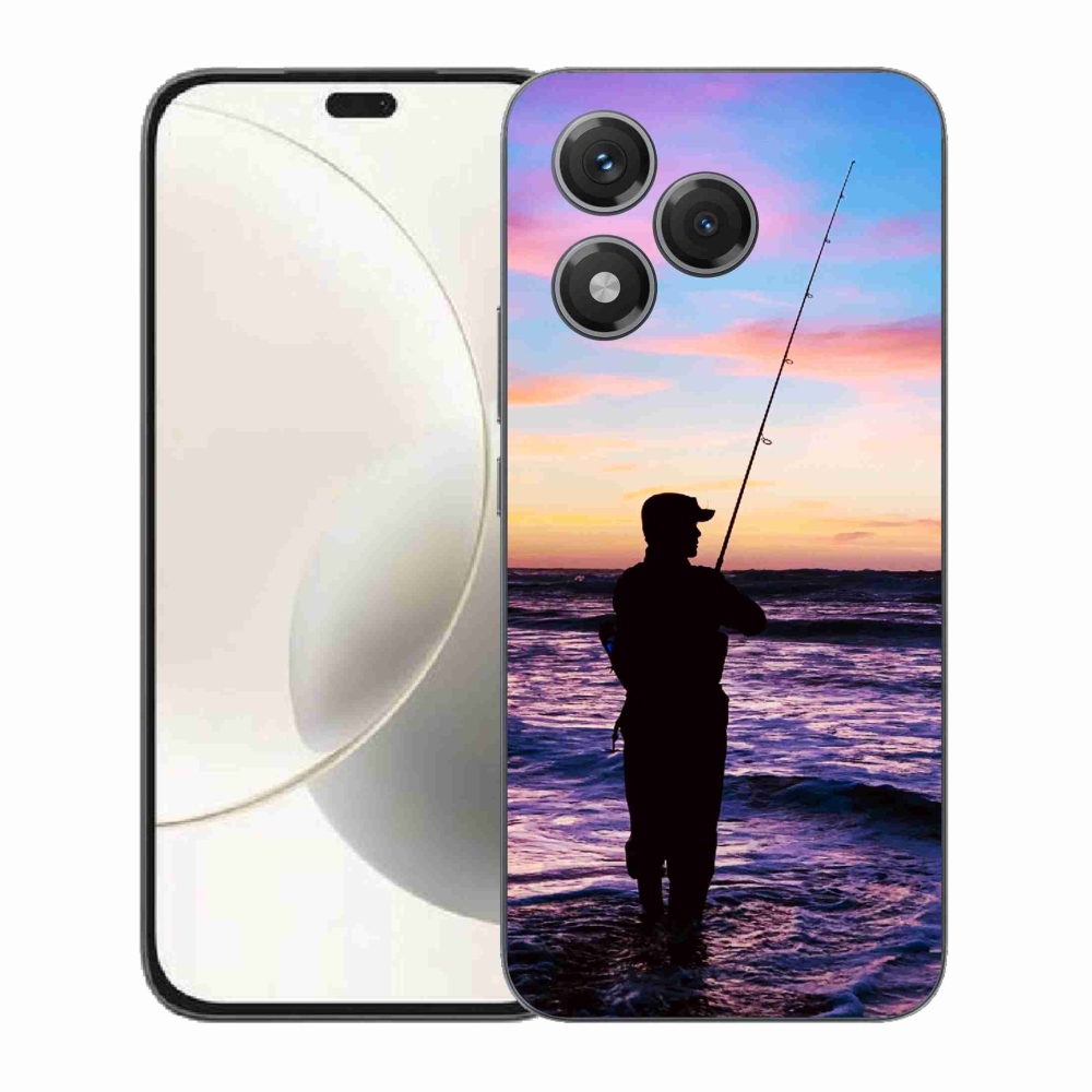 Gelový kryt mmCase na Honor 400 Lite - rybaření 1