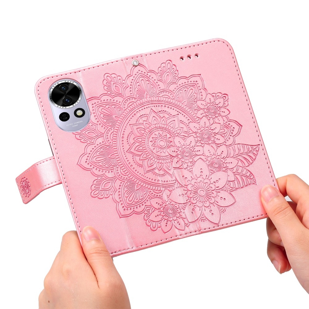 Mandala knížkové pouzdro na Huawei Nova 13 5G - růžové