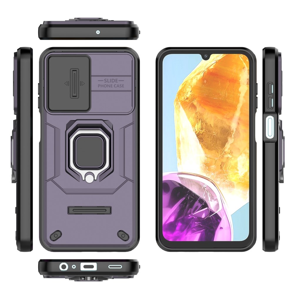 Lens odolný hybridní kryt na Samsung Galaxy M15 5G - fialový