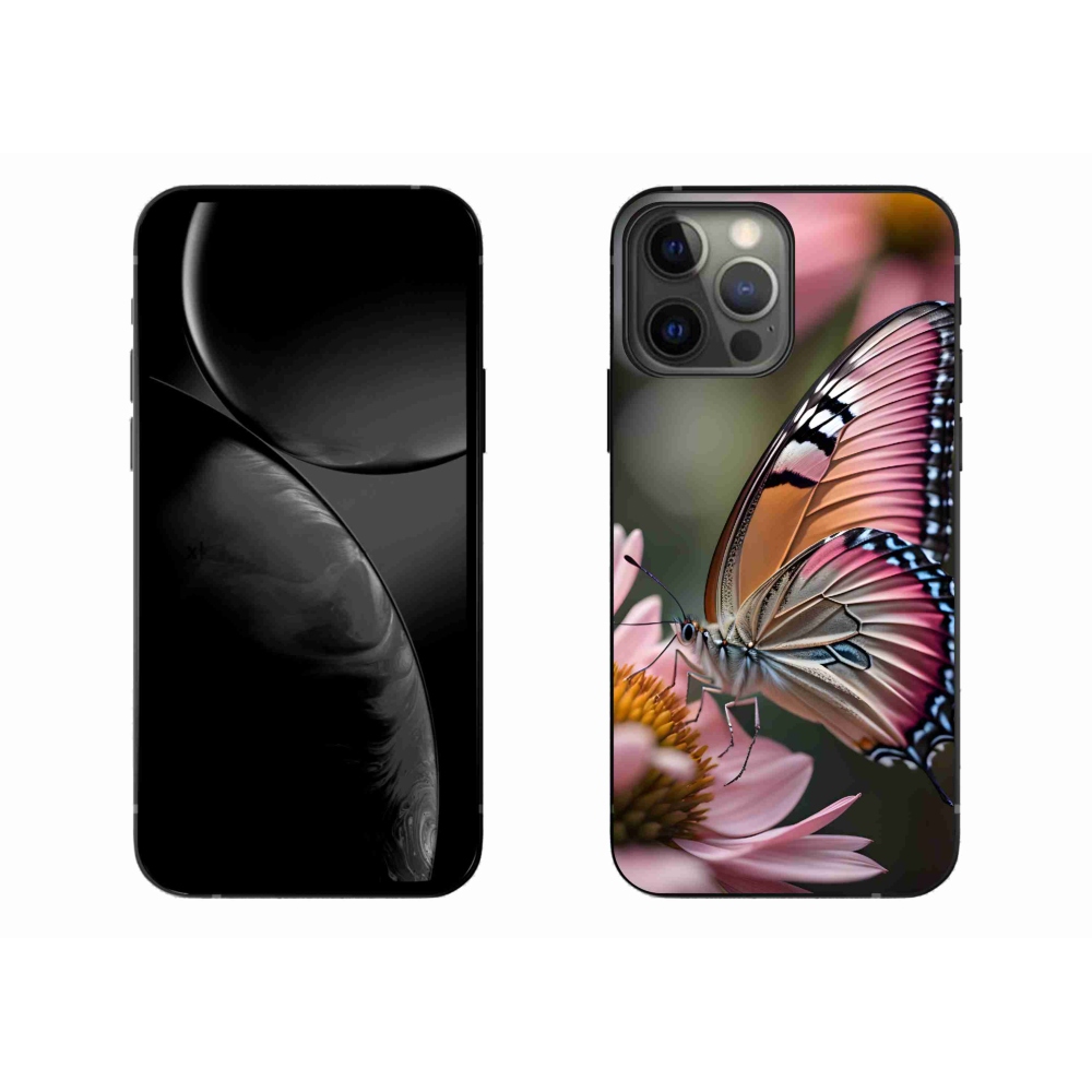 Gelový kryt mmCase na iPhone 13 Pro Max - barevný motýl
