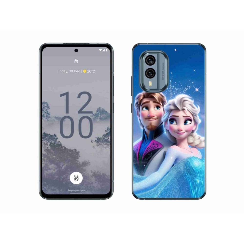 Gelový kryt mmCase na Nokia X30 5G - ledové království 1