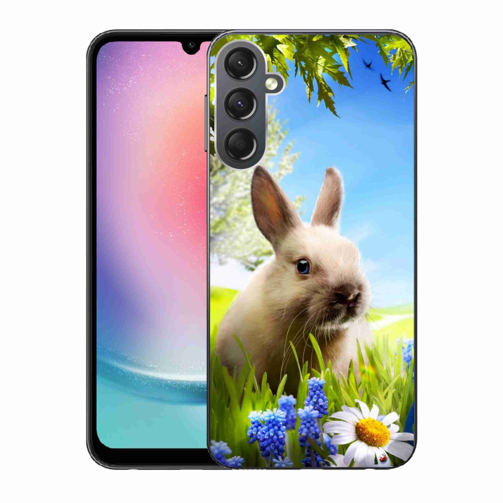 Gelový kryt mmCase na Samsung Galaxy A24 - zajíček