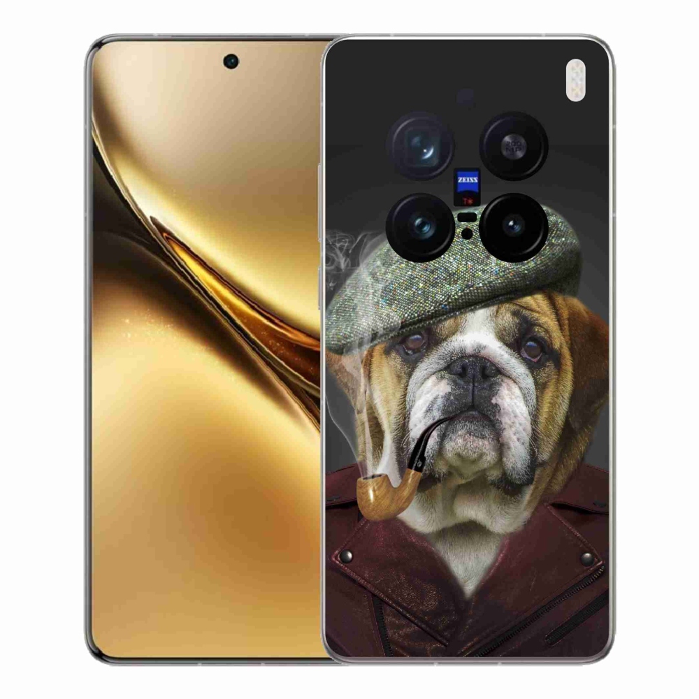 Gelový kryt mmCase na Vivo X200 Pro 5G - pes s fajfkou